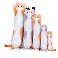 70CM Soft Stuffed Cat Big Hugging Plush Pillow Cartoon Long Cat Kitten Legs Sleeping Companion Bolster Toys Stuffed Animal Toy