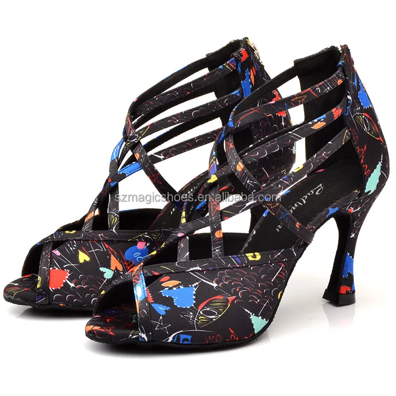 Customized Heel Roman High Heels Dance Shoes 10CM