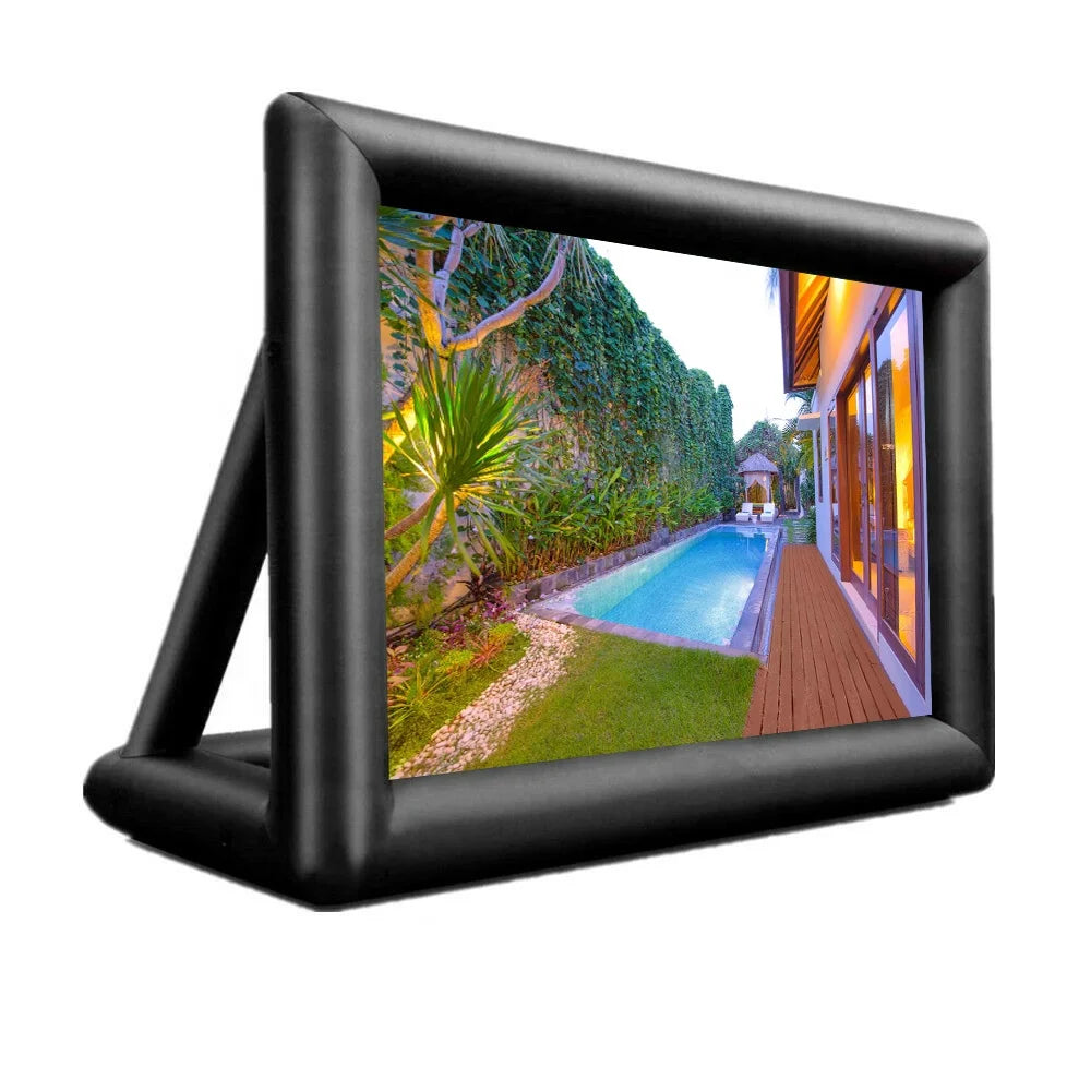 20/24/28/30ft Hot Sale Outdoor Cinema Equipment Inflatable Movie Screen for Theater Screens Projector