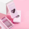 Wholesale Shiny Colored Glitter Fairy Lashes Customized 12 Rows Fancy Diamond Spikes Eyelashes Blue Purple Eyelash Extension