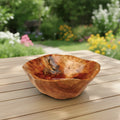 Guansen  8-9inch  Whole Wood Hand Made  Salad Server  Personalized Salad Server BOWL Unique Salad Bowls Root Wood Bowl