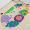 Cute Cartoon Pattern Children Bathroom Non slip Mat  PVC Suction Cup Bathroom Mat