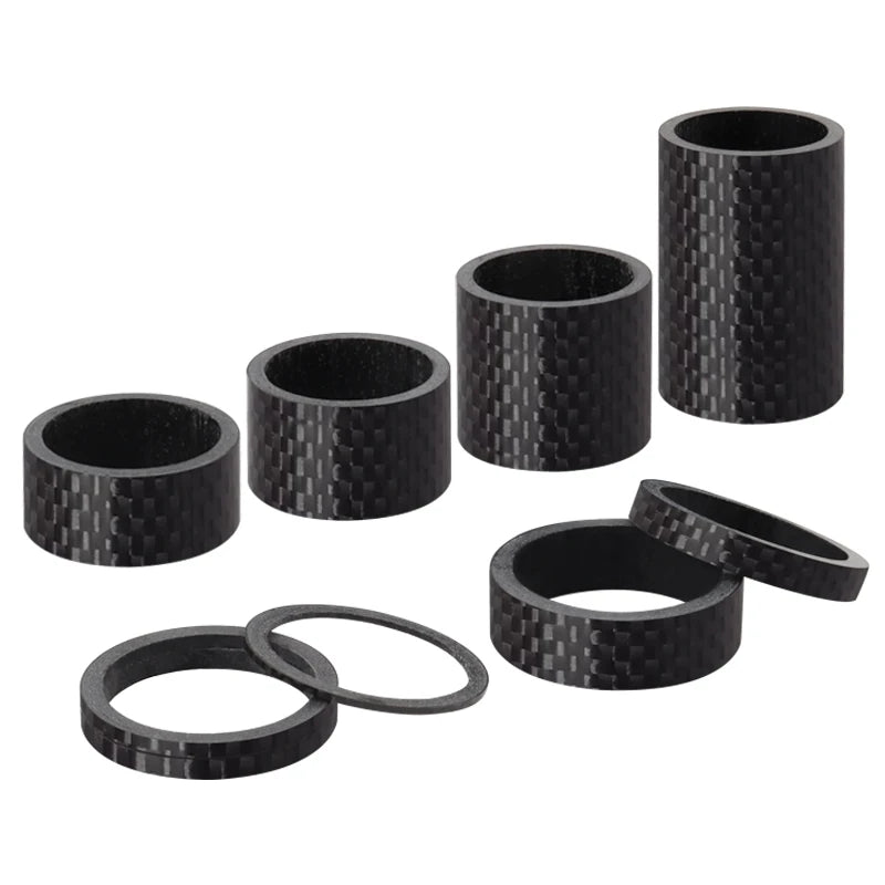 MUQZI Carbon Fiber Bicycle Spacers 2/5/15/20/50mm Bike Stem Spacer Headset Washer