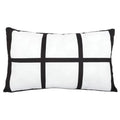 Qualisub DIY Printing Rectangle Sublimation Pillow Case for 6 Photos in 12x20inch