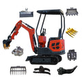 Free Shipping Smallest Mini Excavator  1.5 Ton Mini Excavator Mini Engine diesel Digger Excavator for Sale