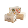 Wholesale Customized Square/Triangular Hotdog Packaging Lunch Box Various Sizes with Matt Lamination Embossing Printing Handling