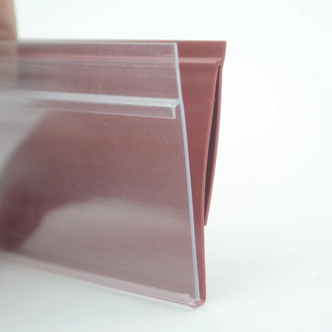 PVC Plastic Extrusion Data Strip Price Tag Price Display Label Holder With Baffle for Supermarket Shelf