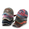 Customized Unstructured Vintage Distressed Sporty Baseball Cap Adjustable 3D Embroidery Logo 5 Panel Common Dad Hat