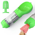 2025 New Design Dog Travel Multi Functional Portable 300ml Eco-Friendly Water Bottle & Poop Bag Holder for Outdoor Use