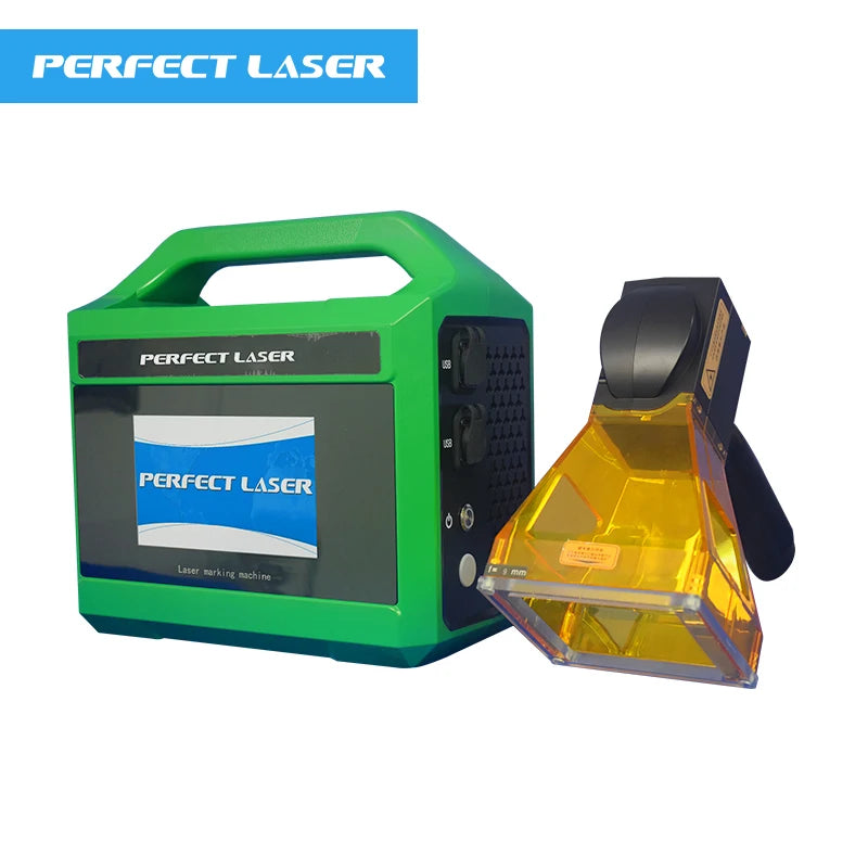 50W Portable Handle Handheld Engraving Mirror Crafts Logo Number Fiber Laser Marking Machine for Pcb Metal Pvc Plastic