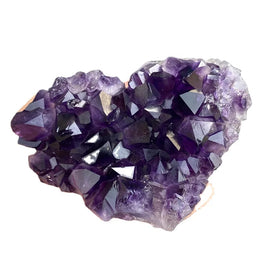 Hot Sale Natural Carved Crystal Druzy Hearts Amethyst Cluster Geode Heart for Love Gift