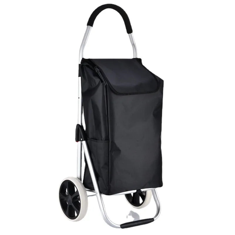 Online Cheap Ccustom Collapsible Wheeled Compact Portable Container Folding Shopping Cart With Wheels Trolley Bags for US Market