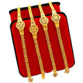 Dubai Jewelry  Sha Jin Fu Fa Cai Word Watch Chain Female Fashion Wild Street Shooting Gold Plated Copper Jewelry