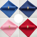 Solid Color Hotel Hotel Western Restaurant Coffee Party Satin Placemat Cloth Folding Flower Saliva Cup Wipe Cloth