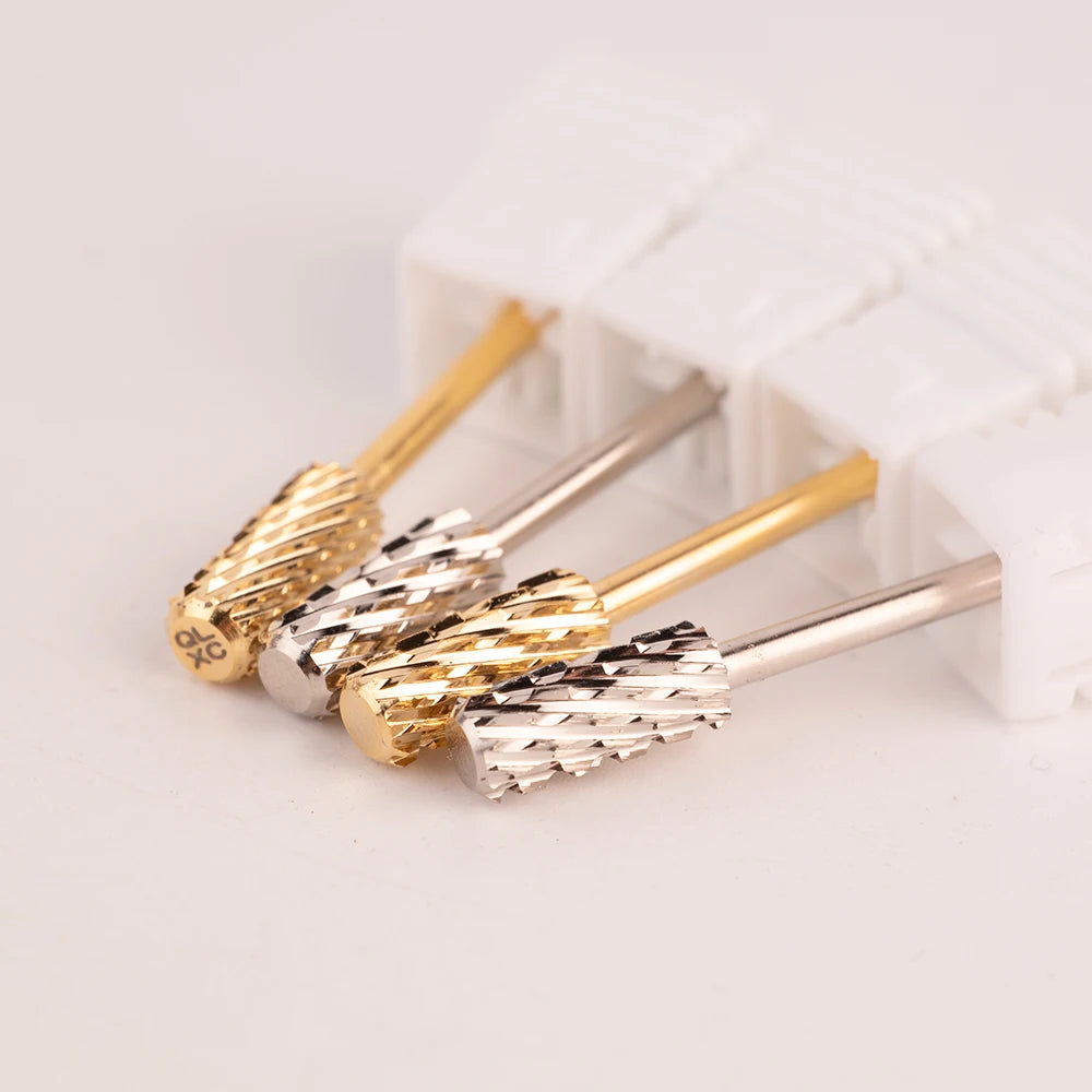 4xc-c/m Large Barrel Smooth Top Bit//manicure Carbide Nail Drill Bit