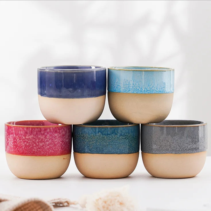 150ml Best Sell Kung Fu Tea Set Arabic Ceramic Espresso Coffee Cup Clay Latte Cup
