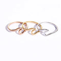 Stainless Steel New Fashion Simple Jewelry Wave Ring Women Ocean Surf Wave Ring Minimalist Rings