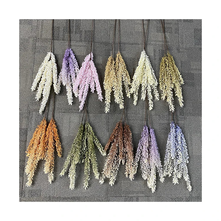 Professional Manufacture Large Single Foam Spray Decoration Good Price Artificial Flowers with Feathers