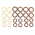 MeeTee LCH-126 25-50mm Resin Circle Ring Accessories Acrylic O Ring Buckle for Clothes Bags Loop Connector Handbag Buckle Rings