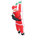 China Shipping Santa Claus Christmas Ornament Climbing on Rope Ladder for Christmas Tree Home and Door Decoration