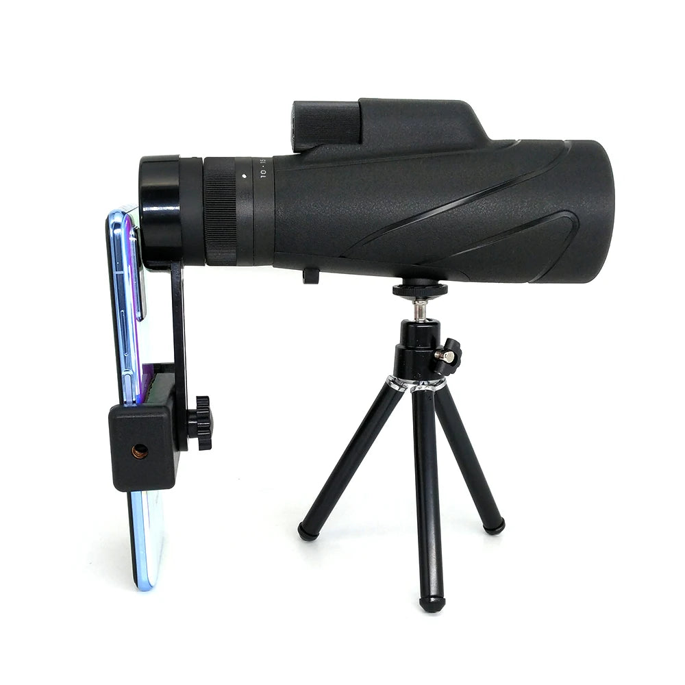 High Power 10-30X50 Zoom Monocular Telescope BAK4 Prism Boasts with Rugged External Armor