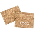 Custom Logo ECO Cork Cards Holder Wallet Real Cork Material Slim Credit Card Holders Promotion Gifts Can Custom Packaging