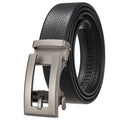 Casual Ratchet Automatic Ratchet Buckles Jeans Custom Mens Pure Real Full Grain Leather Belts Men's Cowhide Genuine Leather Belt