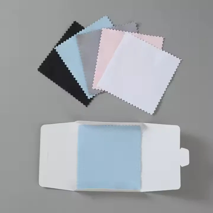 Wholesale Anti Tarnish Custom Logo Silver Polishing Cloth for Jewelry