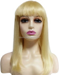 LW-41BK Wholesale New Fashion Bangs Long Straight Wig Hair 20Inch Synthetic Wig for Women