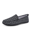 New Fashion Canvas Shoes Lazy Men's Shoes Big Size 46 Designer Men Suede Dress Shoes