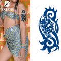 BXTAT Semi Permanent Blue Genipa Juice Tattoos of Dragon Arm Fox and Butterfly Tribal Totem Mandala GZ205to210