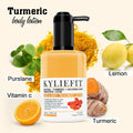 Natural Vegan Organic Silky Touch Skin Repairing Vitamin C UV Filter Turmeric Extra Whitening Body Lotion for Women