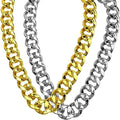 Punk Style Team Necklace Geometric Gold Plated Acrylic Chain Unisex Costume Festival Party Performance Props Fanchain