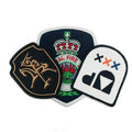 Customized Brand Logo 3D Embroidery Patches with Twill Fabric for Jackets & Hats