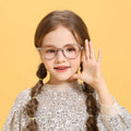 New Anti-Blue Light Kidsren's Glasses Solid Student Non-Prescription Soft Frame Tr90 Wholesale Glasses