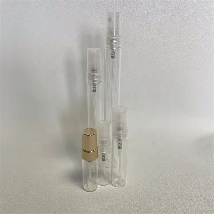 Shiningpak Clear 10ml Mini Perfume Bottle with Screw Cap Screen Printed Empty Fine Mist Sprayer for Travel