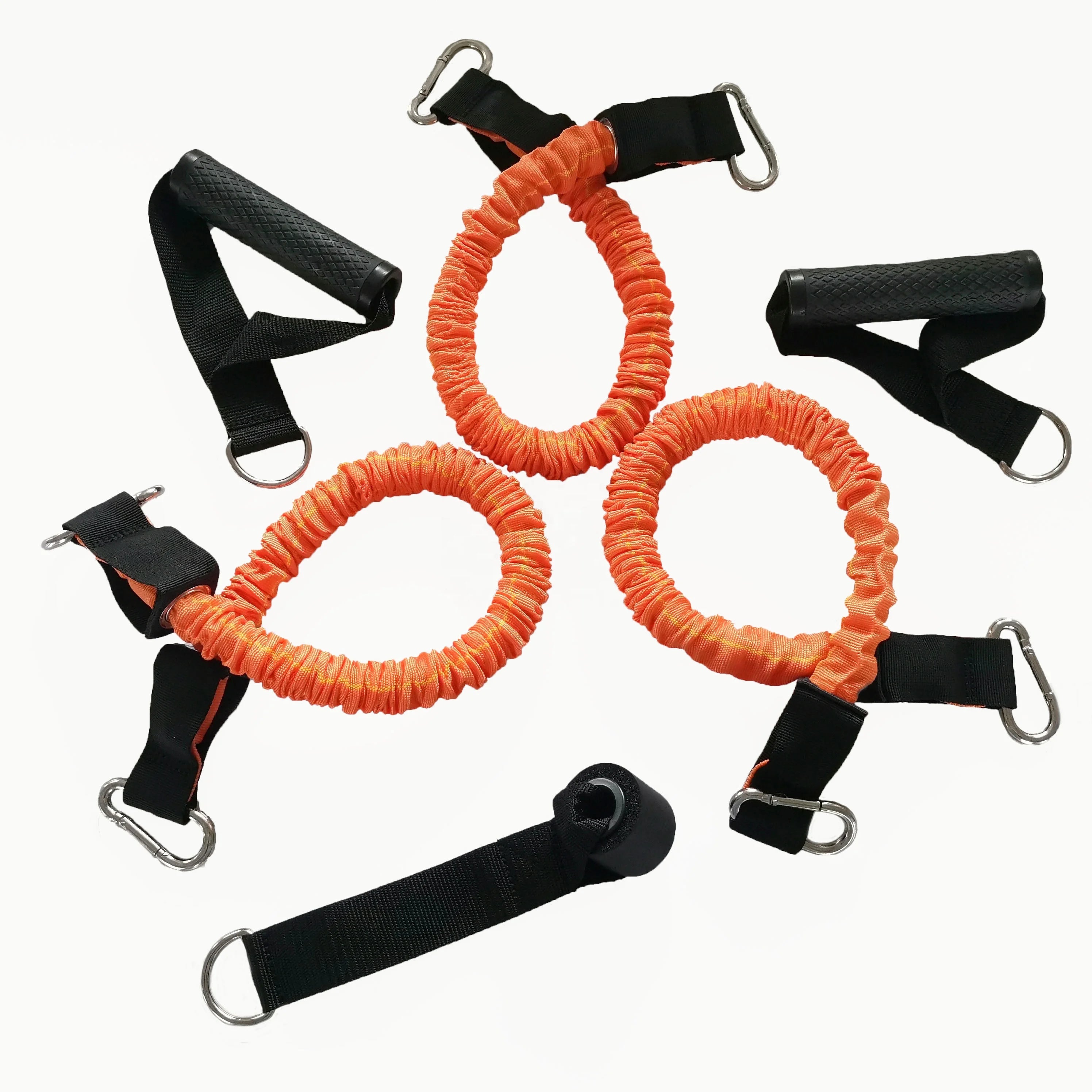 Gymarts Fitness Orange Latex Resistance Band with Sleeve for Home Training