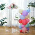 Wedding props crystal road guide Transparent acrylic square column road guide wedding decoration catwalk scene layout