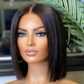 Cheap 13x4 Short Double Drawn Vietnamese Raw Hair Lace Front Wigs Vietnam Hair Bone Straight Bob Wigs for Black Women