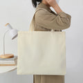 Wholesale Custom Logo Cotton Canvas Tote Bag with Large Capacity Original Zipper Pocket Rope Handle