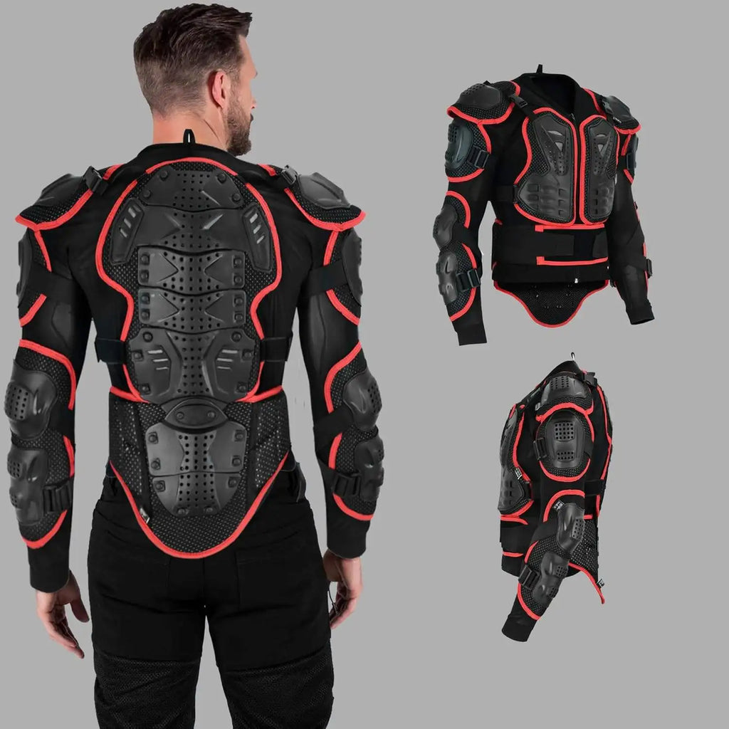 Professional Motorcycle Racing Body Protection Armor Jacket with Hard PE Shell Riding Safety Protective Jersey
