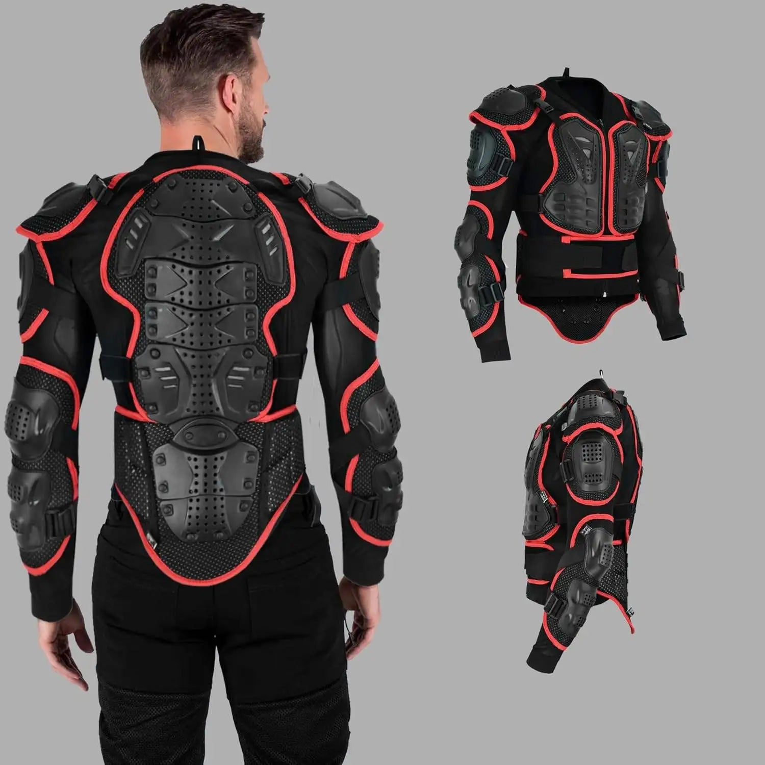 Professional Motorcycle Racing Body Protection Armor Jacket with Hard PE Shell Riding Safety Protective Jersey