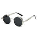 Unisex Unique Men Trending Women Luxury Brand Uv Sunglasses 2025 Round Retro Punk Vintage Sunglass