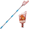 Industrial Grade Durable Fruit Picker Plastic Handle Stainless Steel Pole Extension Long Handle OEM Fruit Tree Garden Tool