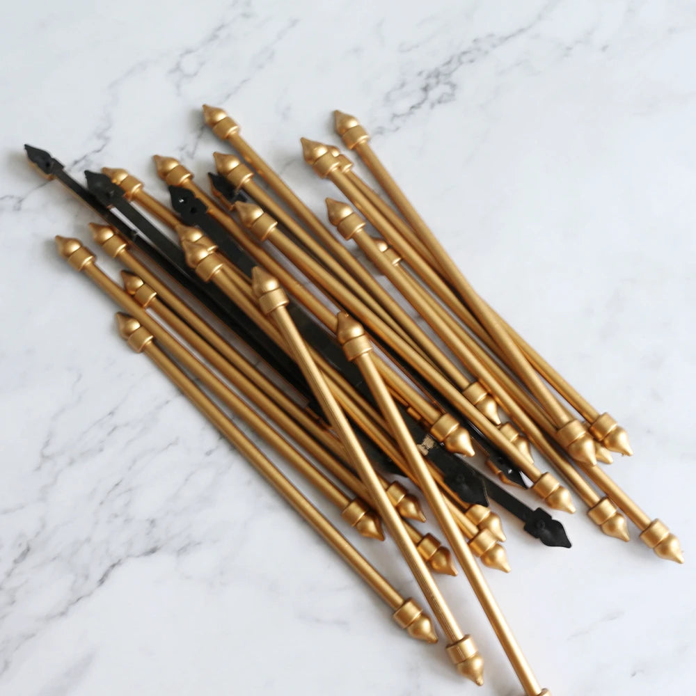 Factory Price Plastic Sticks Silver Color and Gold Color Sticks for Scroll Wedding Invitation