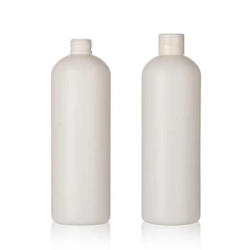 HDPE Plastic Bottle Wholesale Bathroom Products Body Hair Skin Care Cosmetics Beauty Travel Bottle Screw Flip Top Cap