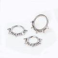 ASTM F136 Titanium Cone Spike Horseshoe Septum Hoops Nose Ring Piercing Body Jewelry
