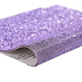 Violet 24*40 cm Hotfix Rhinestone Bling Diamond Sticker Sheet Adhesive for Clothing Shoes Crafts