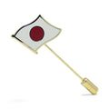 Japan Flag Gold Brooch Lapel Athletic Meeting Sports Games Souvenir Gifts Tokyo Pin Badge Japanese Cockade Enamel Metal Flag Pin