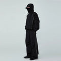 New Fashion Oversized Track Suit Nylon 2 Piece Jogging Set Reflective Windbreaker Jacket Tracksuit for Men